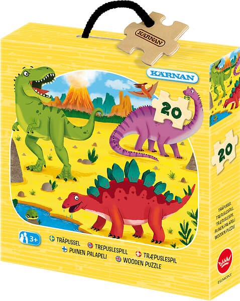 Kärnan Askpussel Dinosaurier 20 Bitar