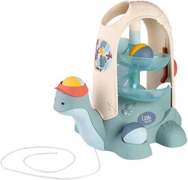 Smoby Little Sköldpadda Dragleksak med Bollbana