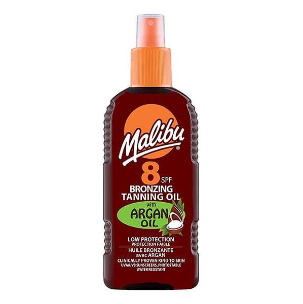 Malibu Sun Bronzing Tanning Argan Oil SPF8 200ml