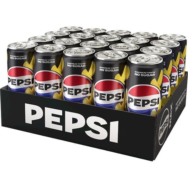 Pepsi Max Lemon Läsk Burk 20x33cl