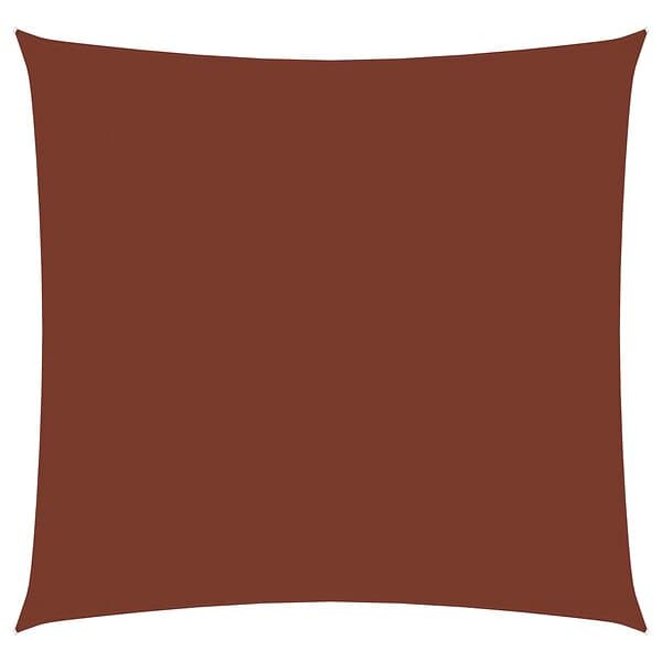vidaXL Solsegel oxfordtyg fyrkantigt 5x5 m terrakotta 135361
