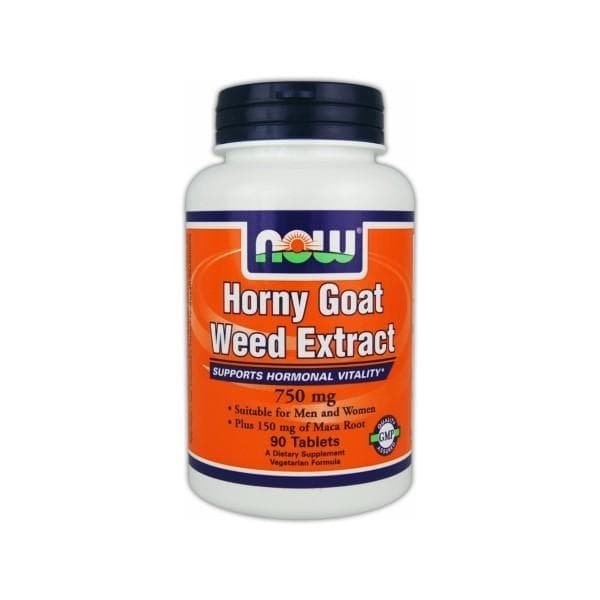 Now Foods Horny Goat Weed 750mg 90 Kapslar