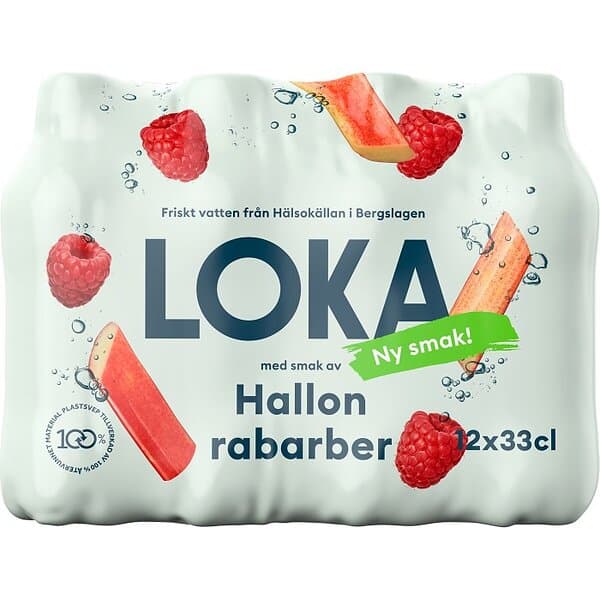 Loka Hallon & Rabarber PET-flaska 12x33cl