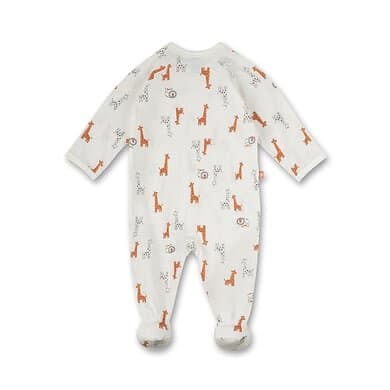 Sanetta Jumpsuit Giraffes vit