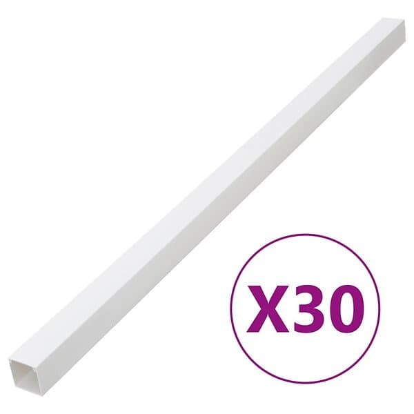 vidaXL Kabelkanal 40x25 mm 30 m PVC 155932