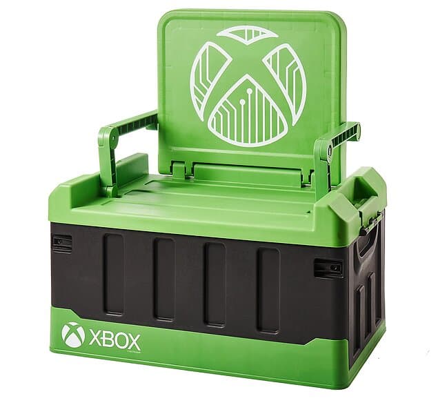 numskull Official Xbox Bedroom Storage Box with folding chair