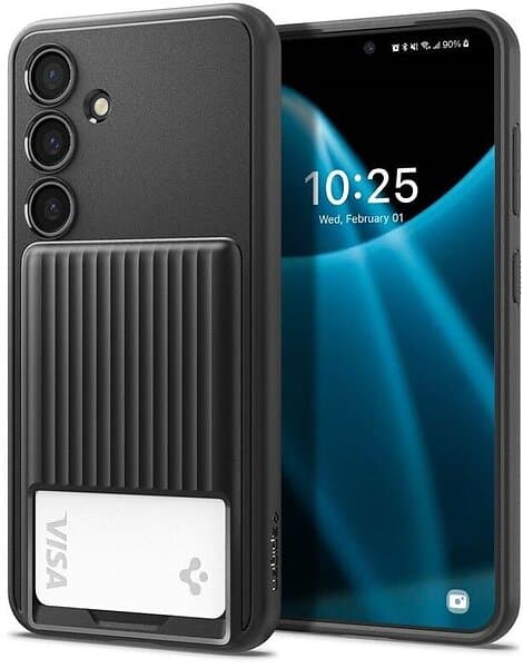 Spigen Samsung Galaxy S24 Skal Liquid Slot Matte Black