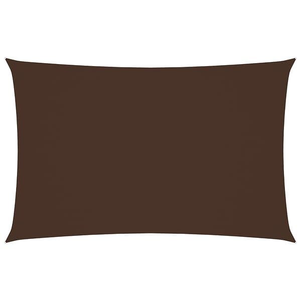 vidaXL Solsegel oxfordtyg rektangulärt 5x8 m brun 135826