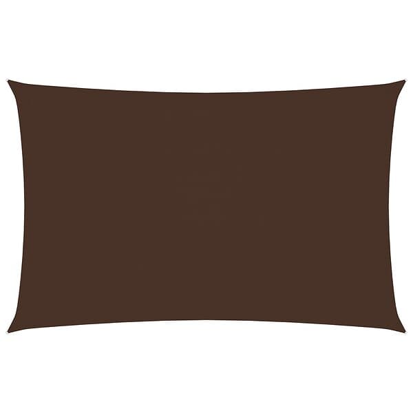 vidaXL Solsegel oxfordtyg rektangulärt 2,5x5 m brun 135814