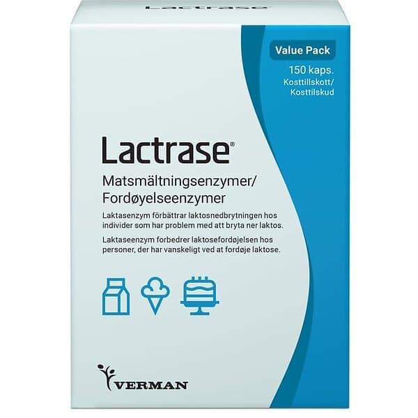 Lactrase Laktasenzym 150 Kapslar