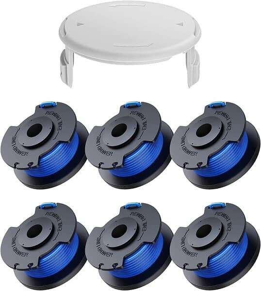 INF 6-pack trimmersneller med trimmertråd og lokk RYOBI gresstrimmer