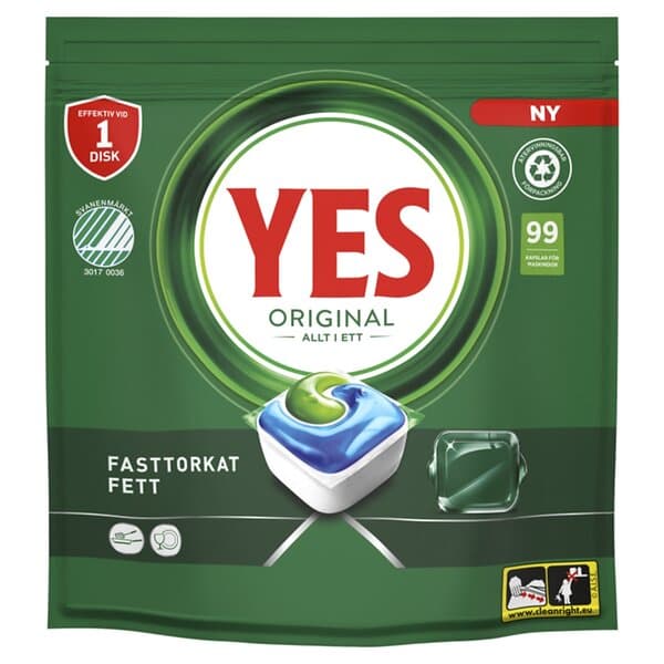 Yes Original All In One Maskindisktabletter 99st