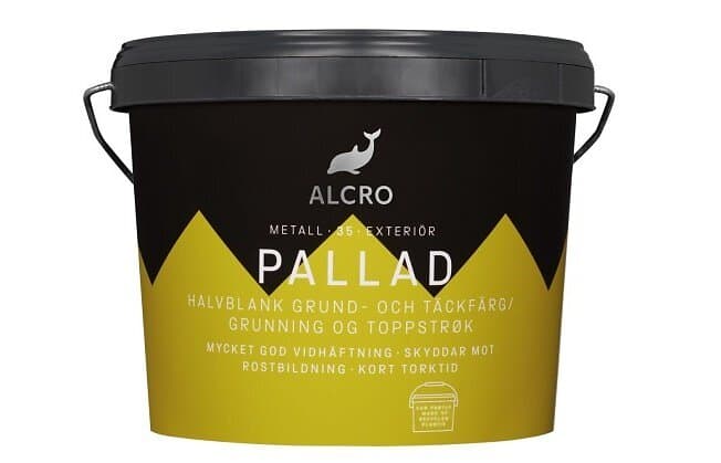 Alcro Pallad Grund & Täckfärg Valfri kulör 3l