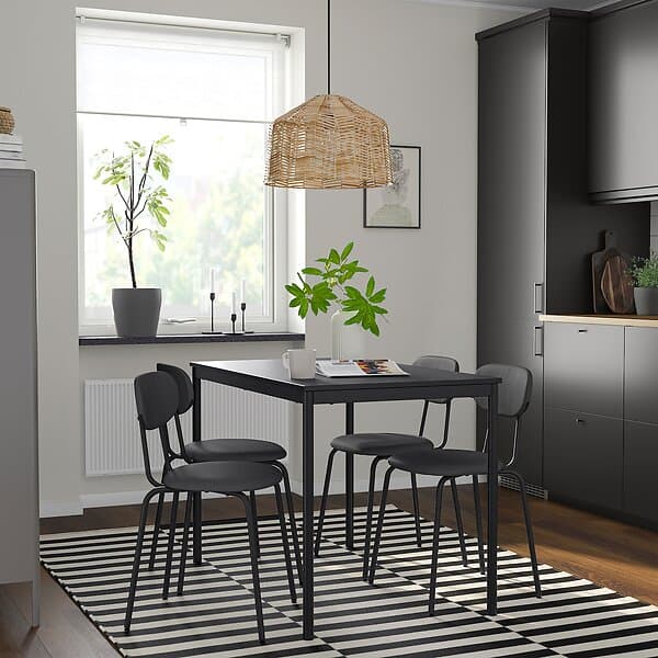 IKEA SANDSBERG ÖSTANÖ bord och 4 stolar 110 cm