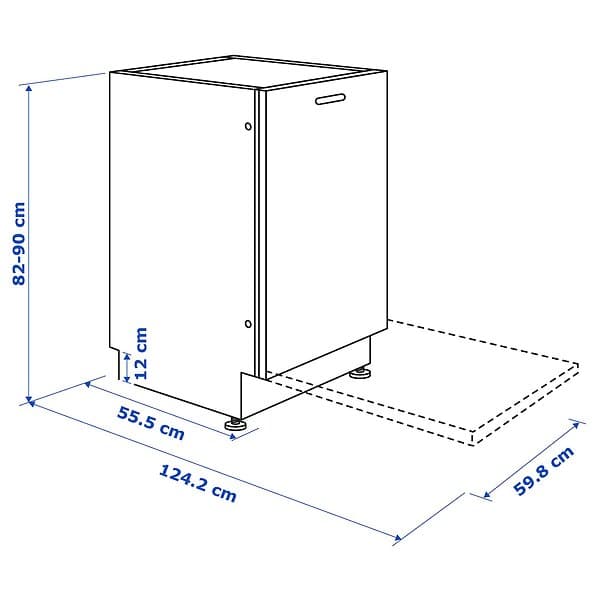 IKEA RÅGLANDA integrerad diskmaskin 60 cm