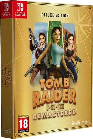 Tomb Raider I-III Remastered – Deluxe Edition (Switch)