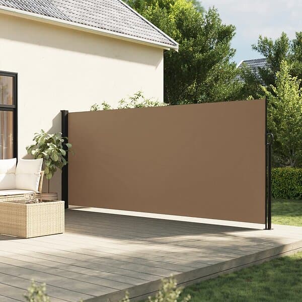 vidaXL Indragbar sidomarkis taupe 180x300 cm 4004349