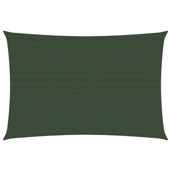 vidaXL Solsegel 160g/m² mörkgrön 2,5x3,5 m HDPE 311453