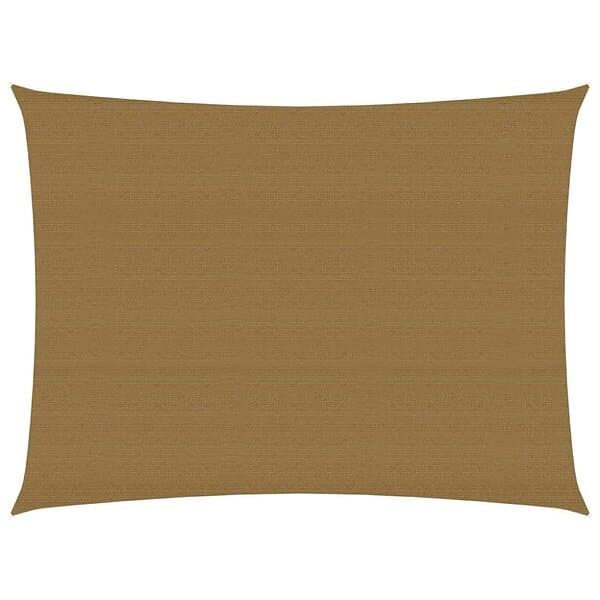 vidaXL Solsegel 160g/m² taupe 3x4,5 m HDPE 311403
