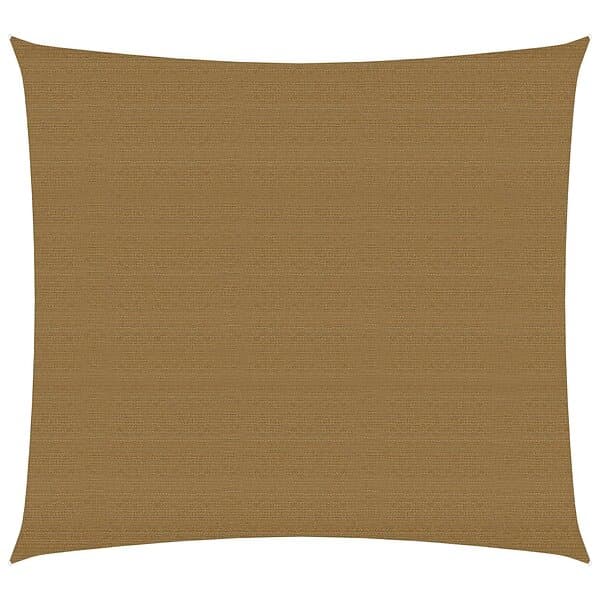 vidaXL Solsegel 160g/m² taupe 4x4 m HDPE 311386