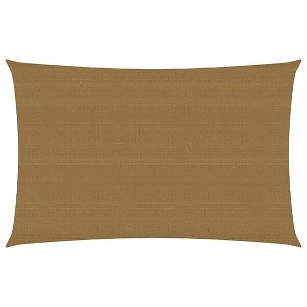 vidaXL Solsegel 160g/m² taupe 3x5 m HDPE 311404