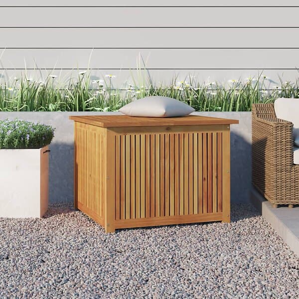 vidaXL Dynbox 75x75x58 cm massivt akaciaträ 319706
