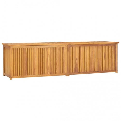 vidaXL Trädgårdslåda 200x50x55 cm massiv teak 318735