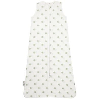 Meyco Baby Dot sovsäck i mjuk muslin green