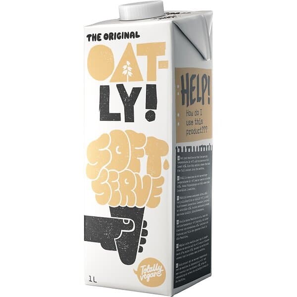 Oatly Soft Serve Mjukglass Vanilj 1L