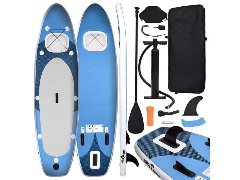 vidaXL Upplåsbar SUP-bräda set 360x81x10cm