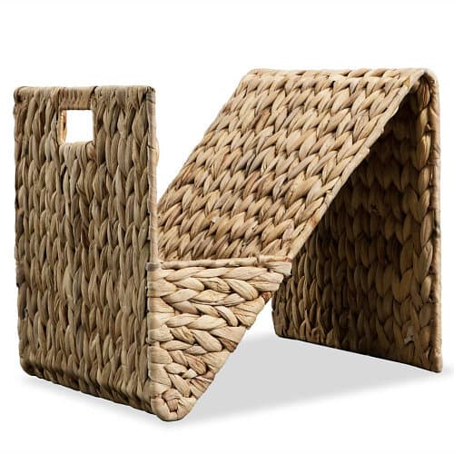 vidaXL Tidningshållare vattenhyacint 31x31x31 cm