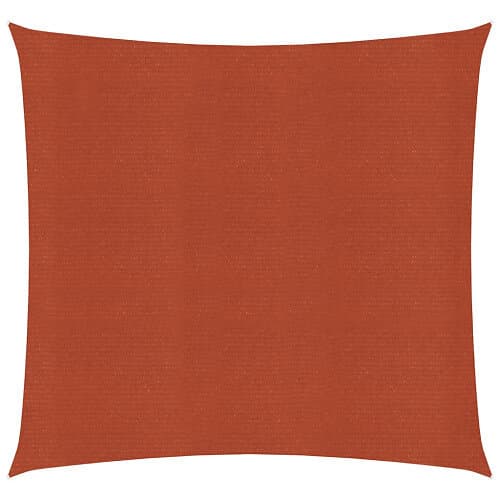 vidaXL Solsegel 160g/m² fyrkantig terrakotta 4,5x4,5 m HDPE