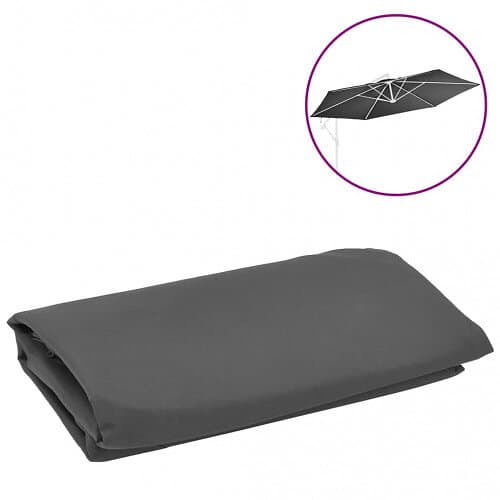 vidaXL Reservtyg för frihängande parasoll antracit 350 cm