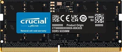 Crucial 16 GB DDR5-5600 SODIMM CL46 5600 (CT16G56C46S5)