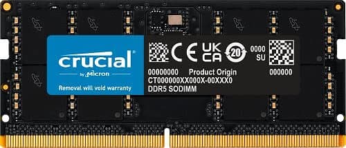 Crucial DDR5 modul 48 GB SO DIMM 262-pin 5600 MHz PC5-44800 CL46 (CT48G56C46S5)