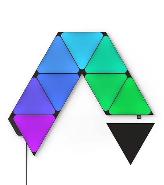 Nanoleaf Shapes Ultra Black Edition Triangles Startkit 9 Paneler
