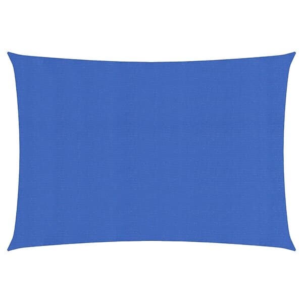 vidaXL Solsegel 160g/m² rektangulär blå 6x8 m HDPE 311525
