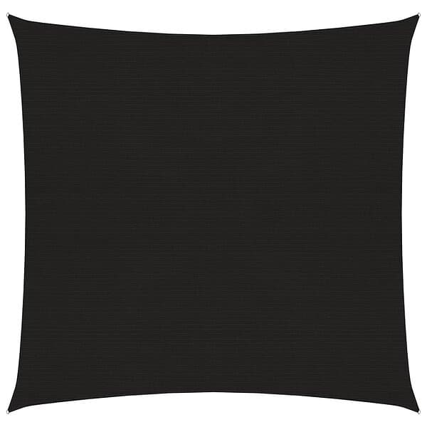 vidaXL Solsegel 160g/m² svart 4x4 m HDPE 311716