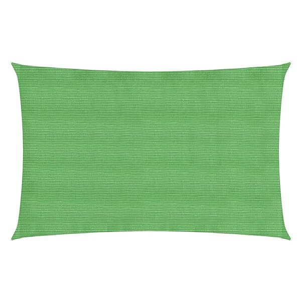 vidaXL Solsegel 160g/m² ljusgrön 3x6 m HDPE 311295