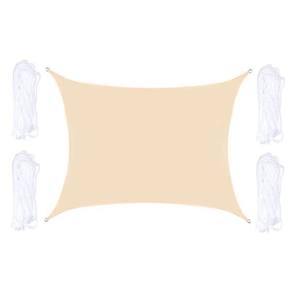 24.se Solsegel 4x4m Beige