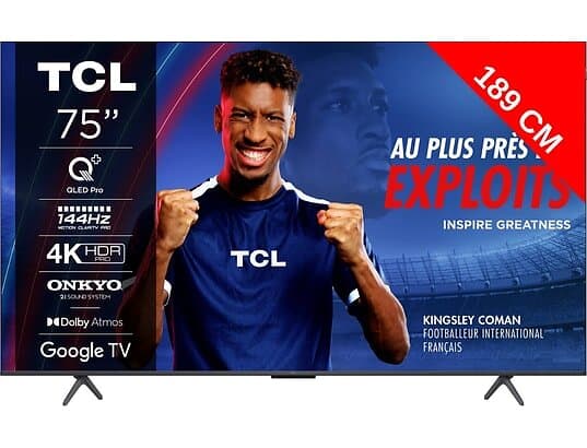 TCL 75T8B 75" QLED Pro 4K Google TV