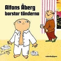 Alfons Åberg borstar tänderna