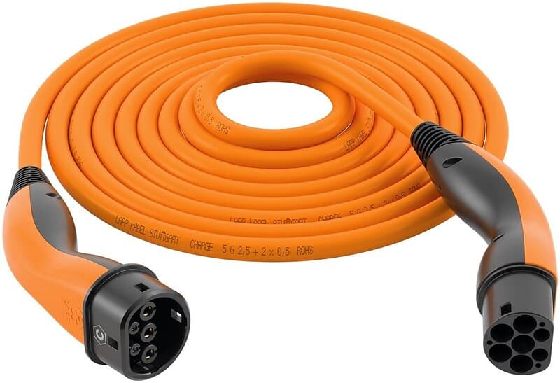 INF HELIX laddkabel Typ 2, upp till 7,4 kW