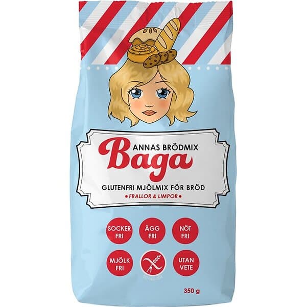 Baga Annas Glutenfria Brödmix 350g