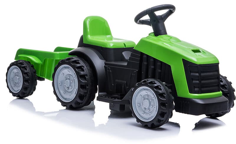 Azeno Eltraktor Med Släp, Grön