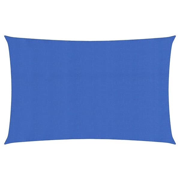 vidaXL Solsegel 160g/m² rektangulär blå 3x6 m HDPE 311515