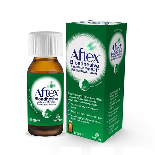 Aftex Bioadhesive Lindrande Munskölj 120ml