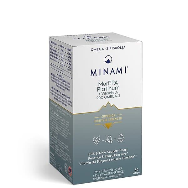 Minami Nutrition MorEPA Platinum Omega-3 90% 60 kapslar
