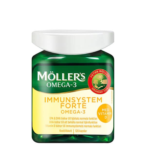 Möllers Immunsystem Forte Omega-3 120 kapslar