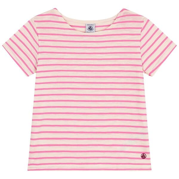 Petit Bateau Randig T-shirt Rosa